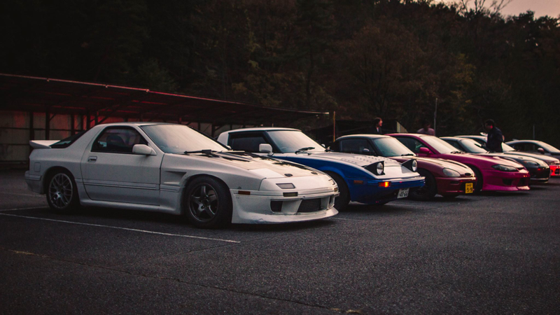Illustration for article titled Pictures of the last drift session of the day, yesterday @ Auto Land Tsukude...